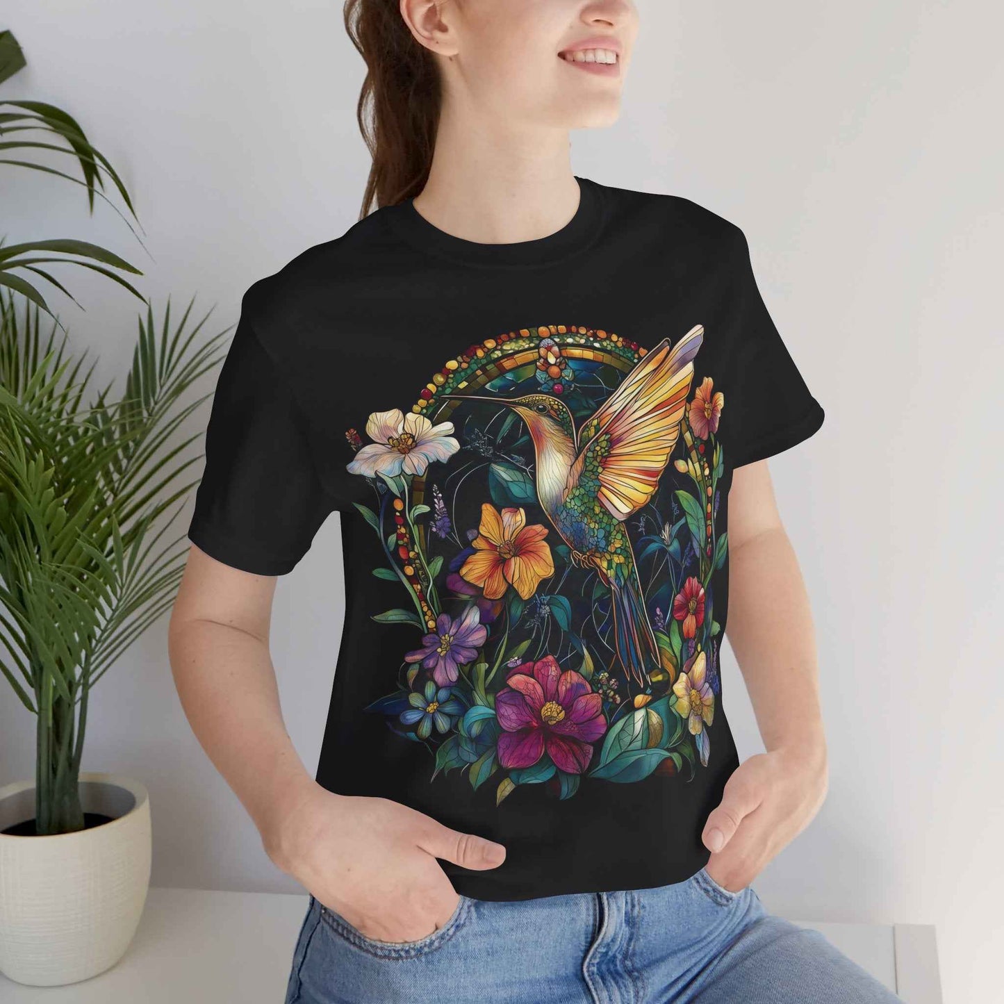 Hummingbird Harmony - Floral Hummingbird Design