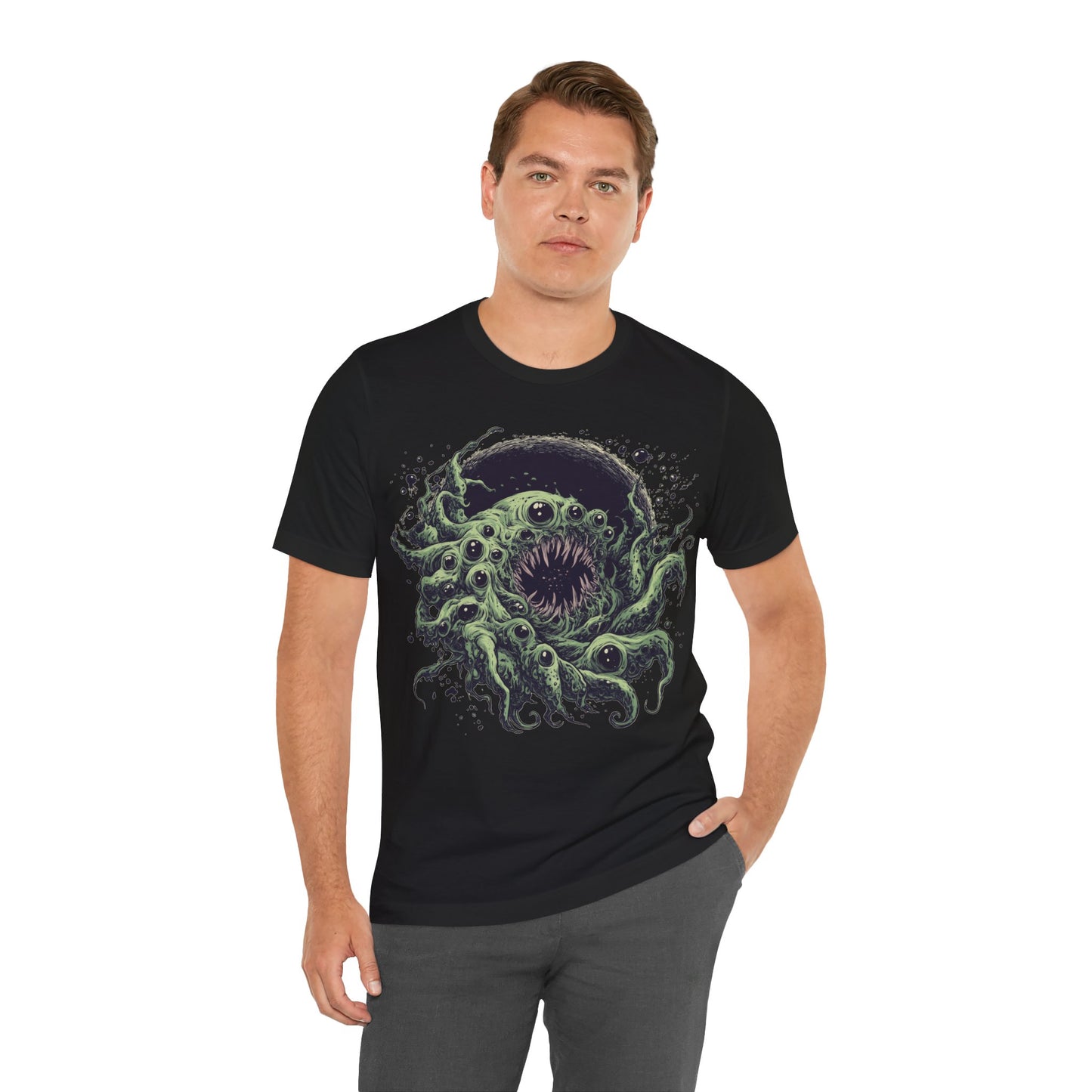 Cthulhu Mythos Horror T-Shirt - Black Creature Tee