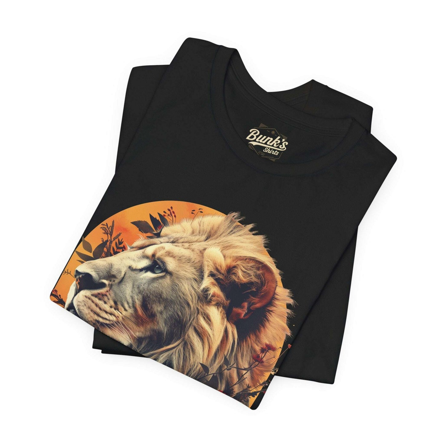 Lion With Flowers - Bunk's Shirts