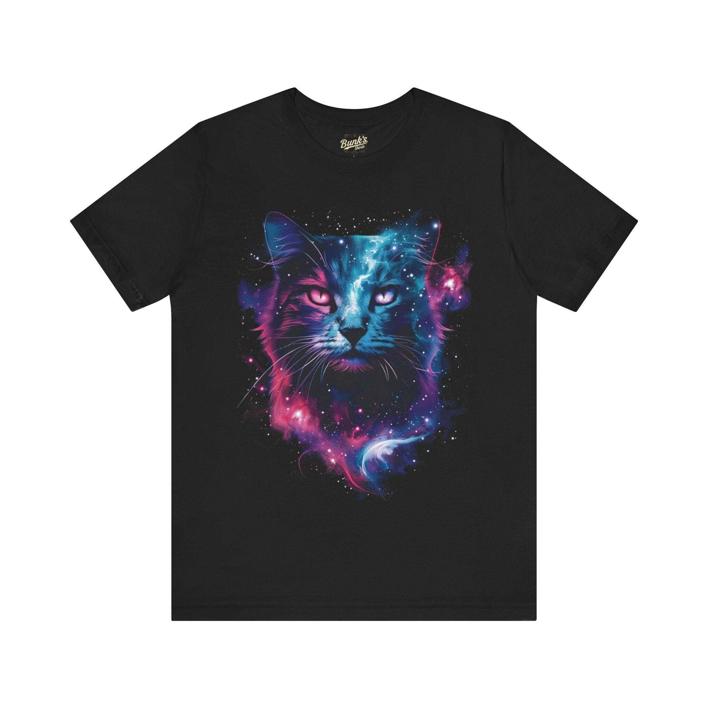 Fierce Blue Nebula Cat - Bunk's Shirts