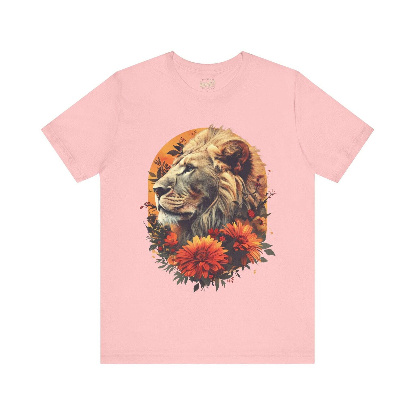 Lion With Flowers - Bunk's Shirts