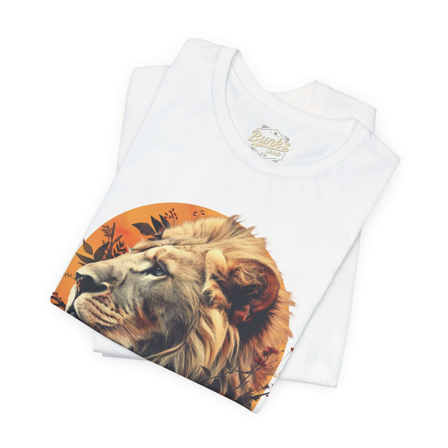 Lion With Flowers - Bunk's Shirts