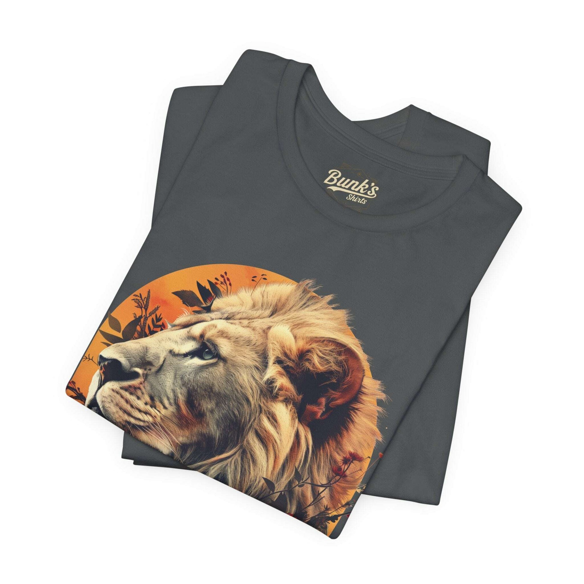 Lion With Flowers - Bunk's Shirts