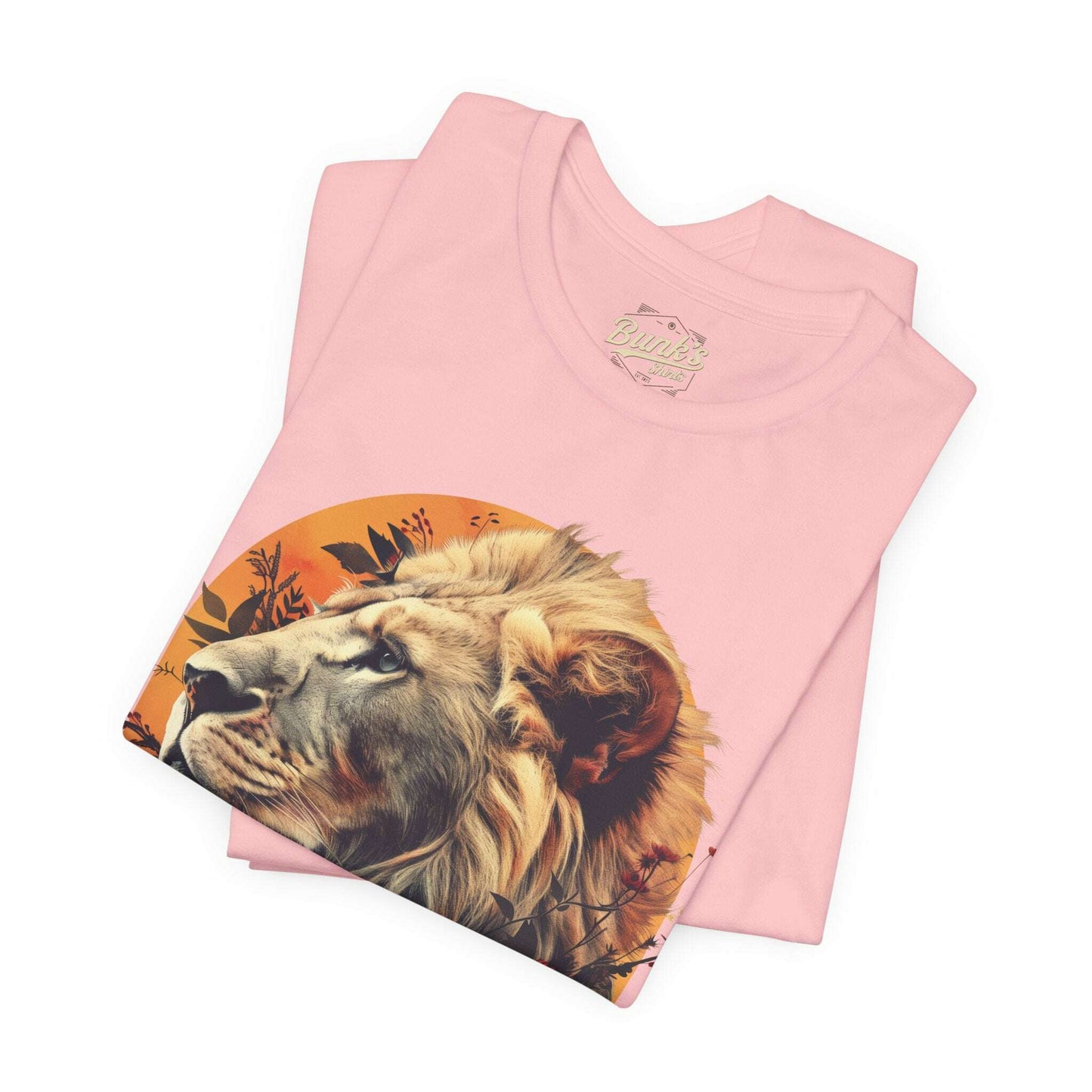 Lion With Flowers - Bunk's Shirts