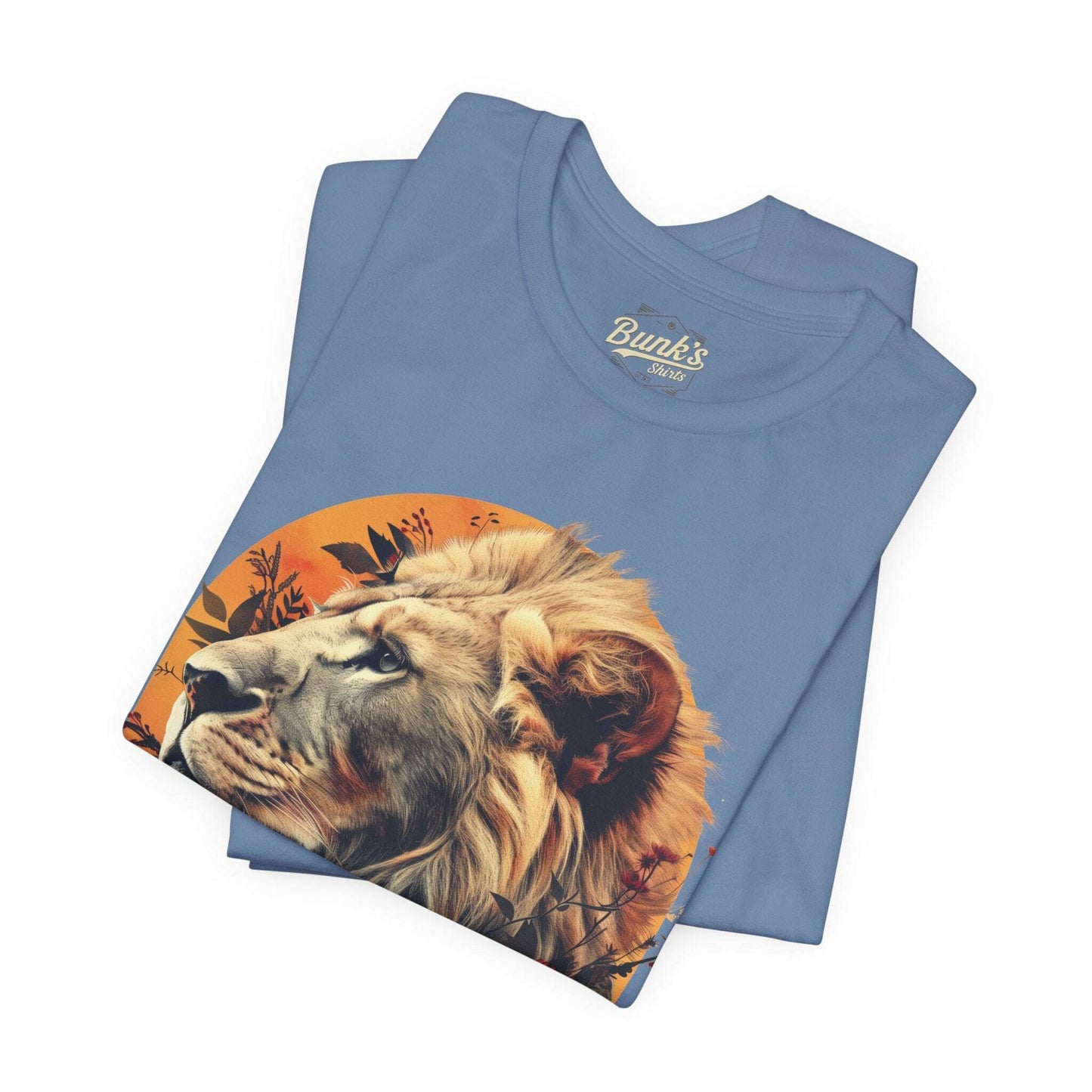 Lion With Flowers - Bunk's Shirts