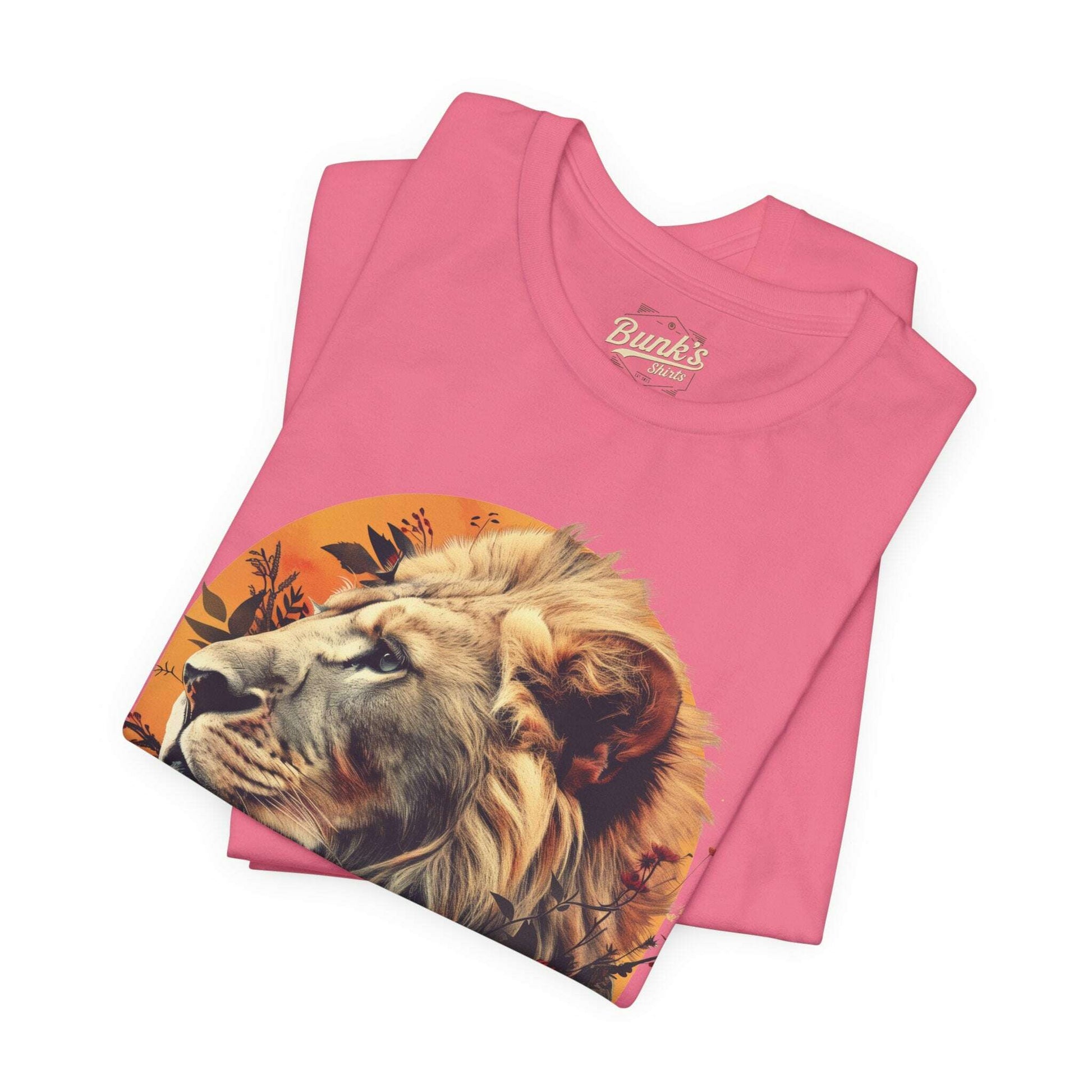 Lion With Flowers - Bunk's Shirts