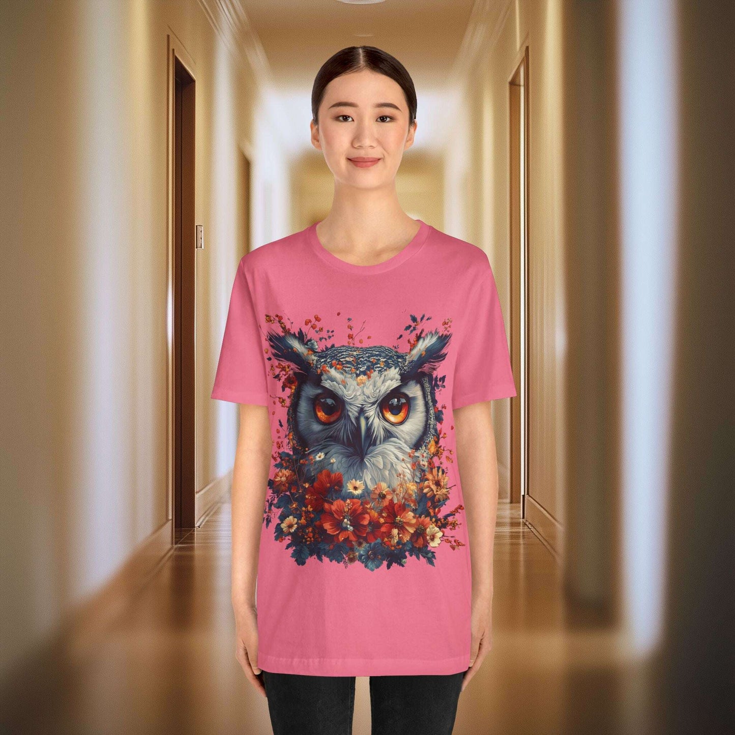 Mystical Owl - Floral - Bunk's Shirts