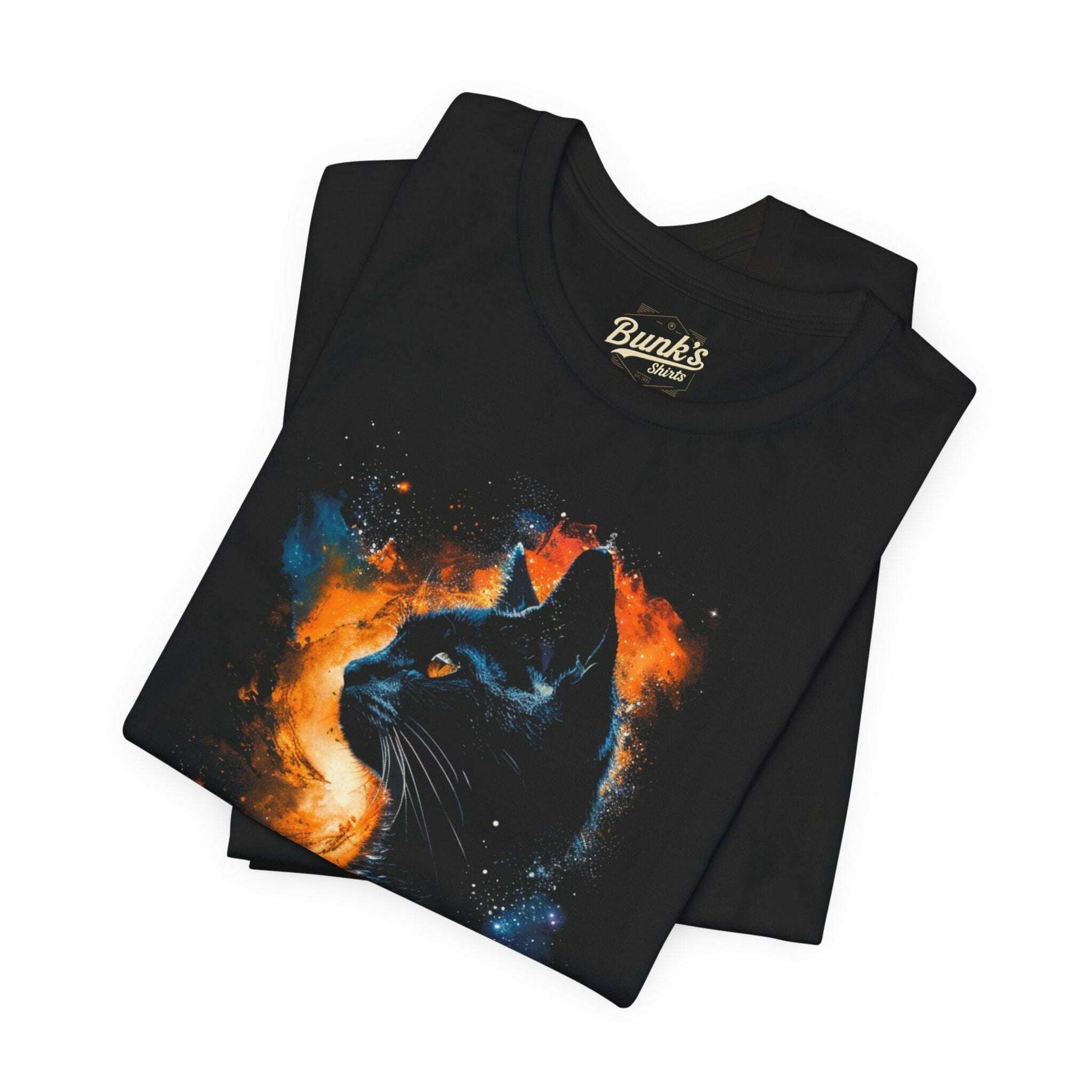 Orange Nebula Shorthair Cat - Bunk's Shirts