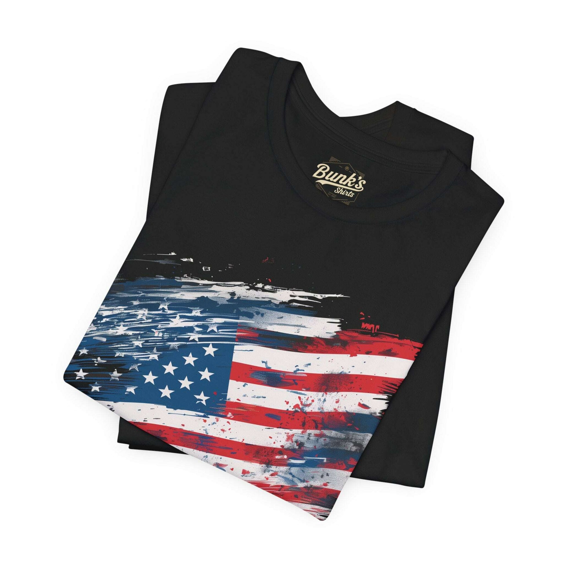 Painted American Flag - Bunk's Shirts