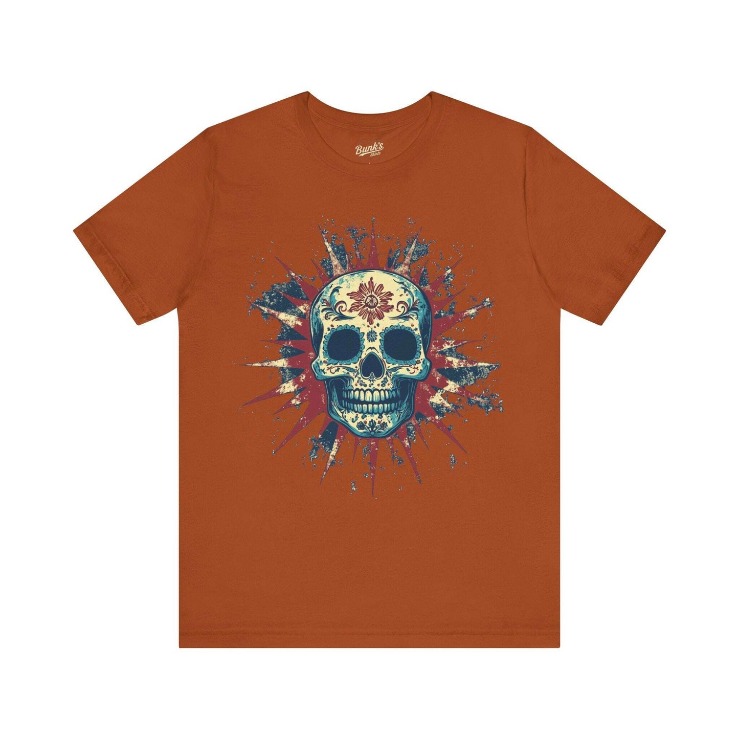 Radiant Calavera - Day of the Dead Sunburst Skull