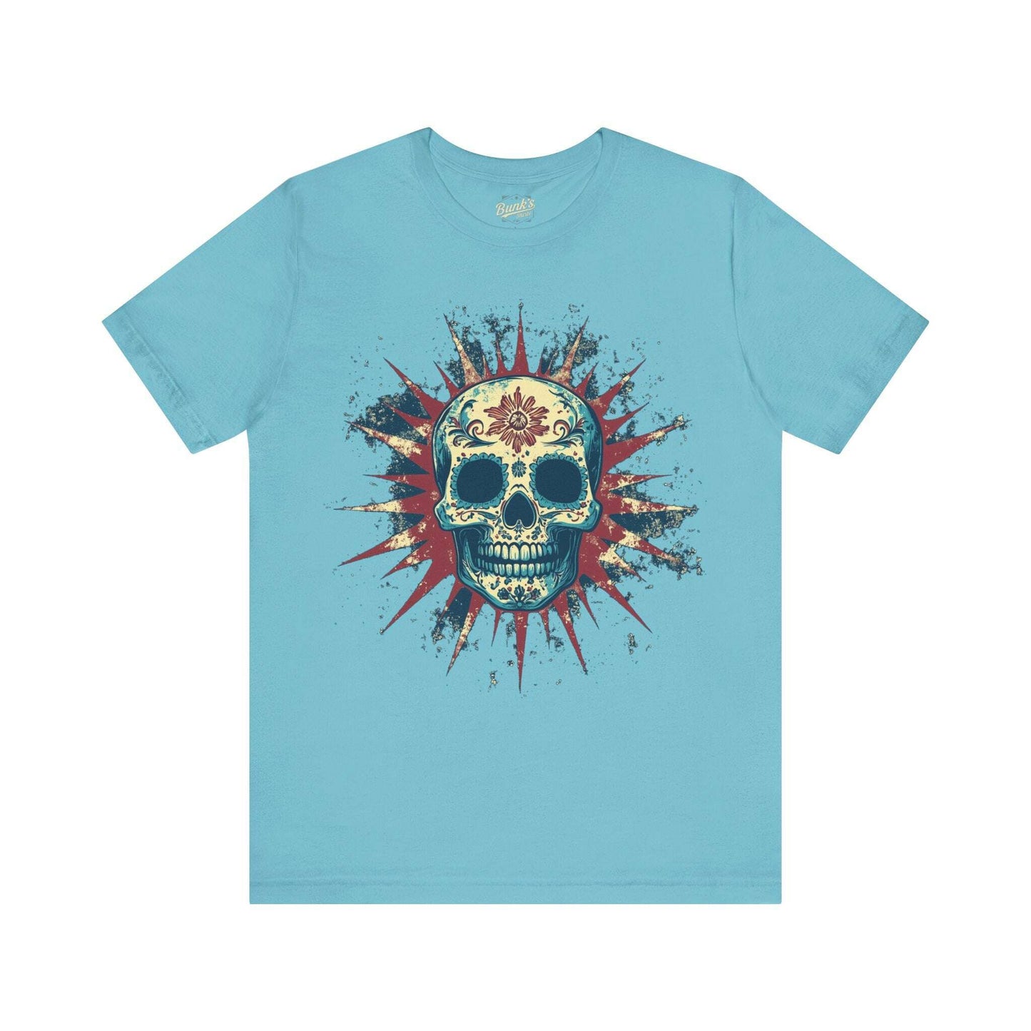 Radiant Calavera - Day of the Dead Sunburst Skull