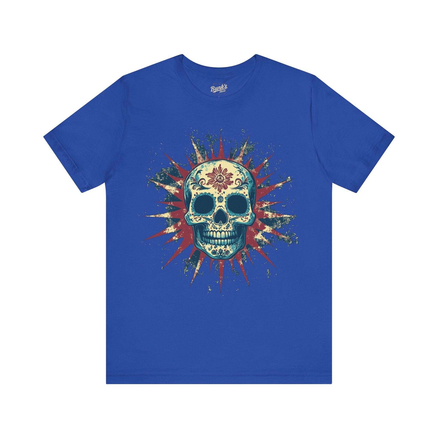 Radiant Calavera - Day of the Dead Sunburst Skull