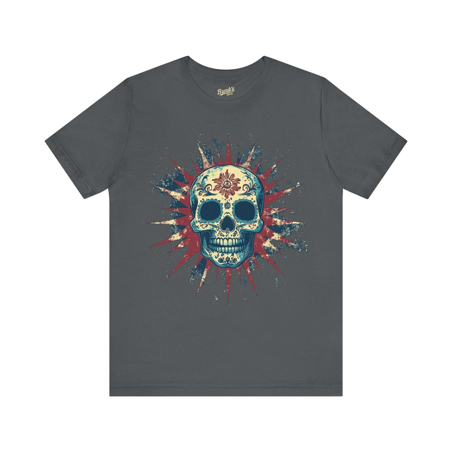 Radiant Calavera - Day of the Dead Sunburst Skull