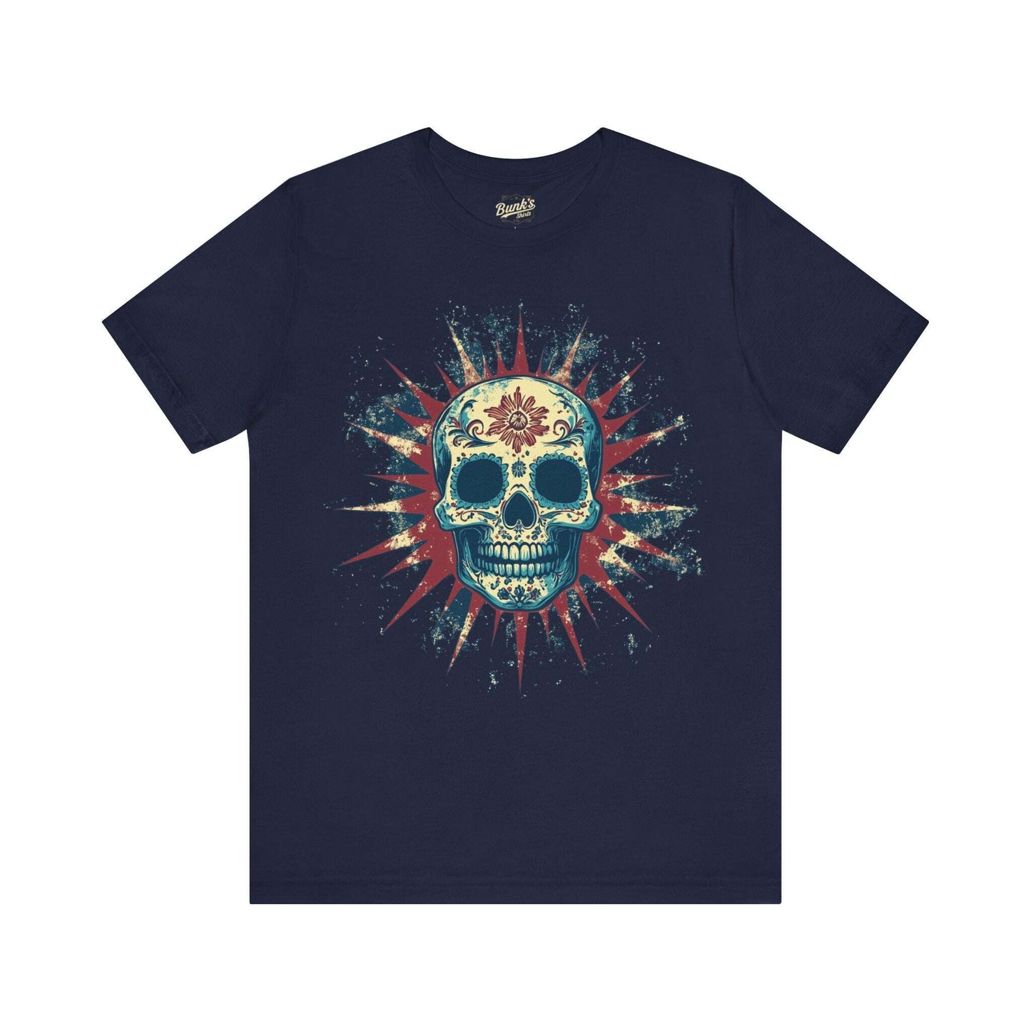 Radiant Calavera - Day of the Dead Sunburst Skull