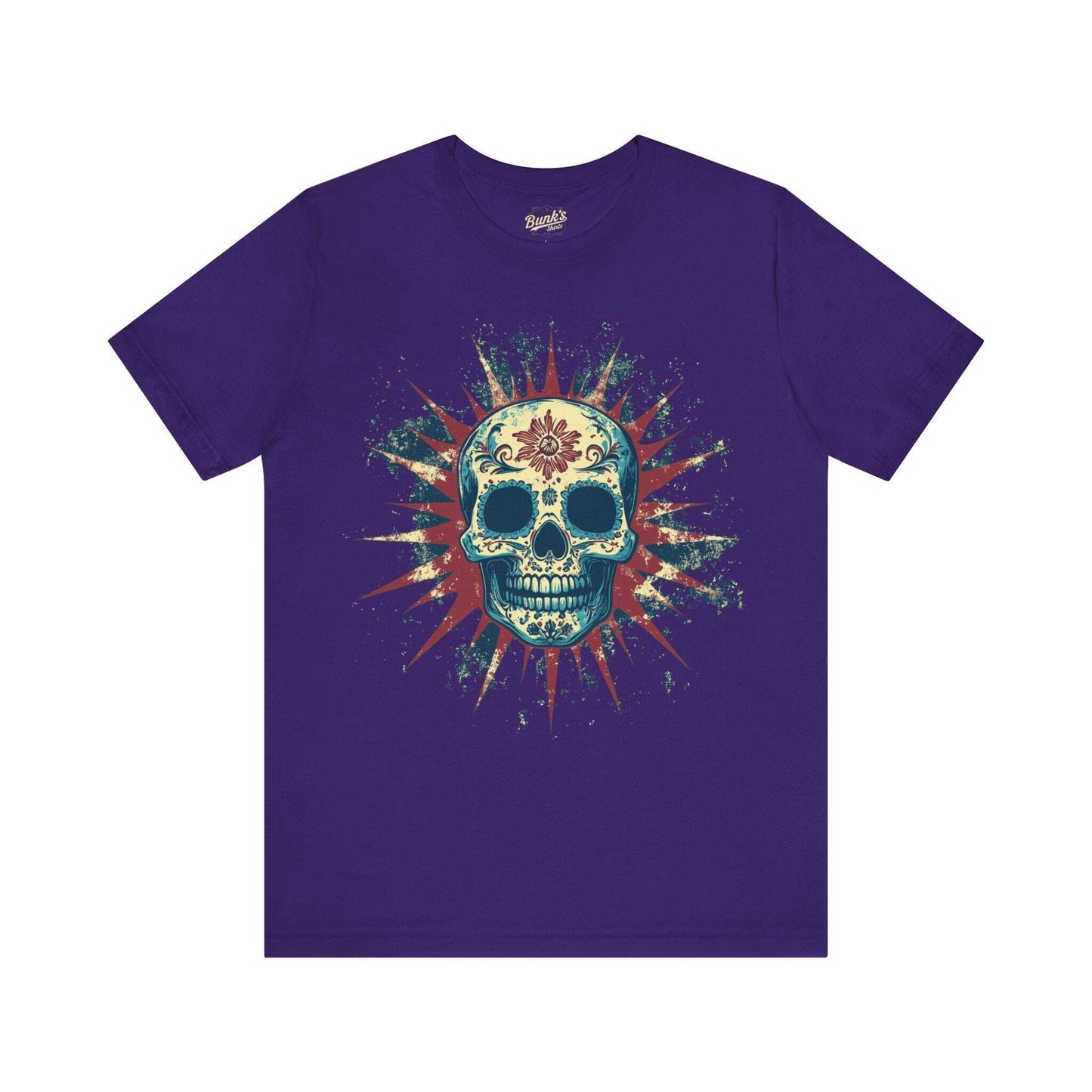 Radiant Calavera - Day of the Dead Sunburst Skull