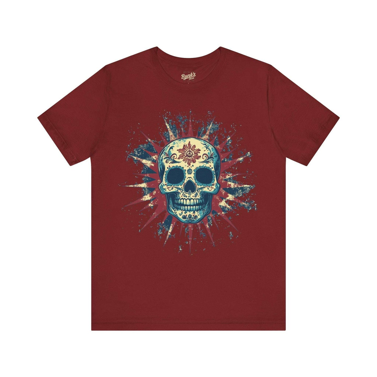 Radiant Calavera - Day of the Dead Sunburst Skull