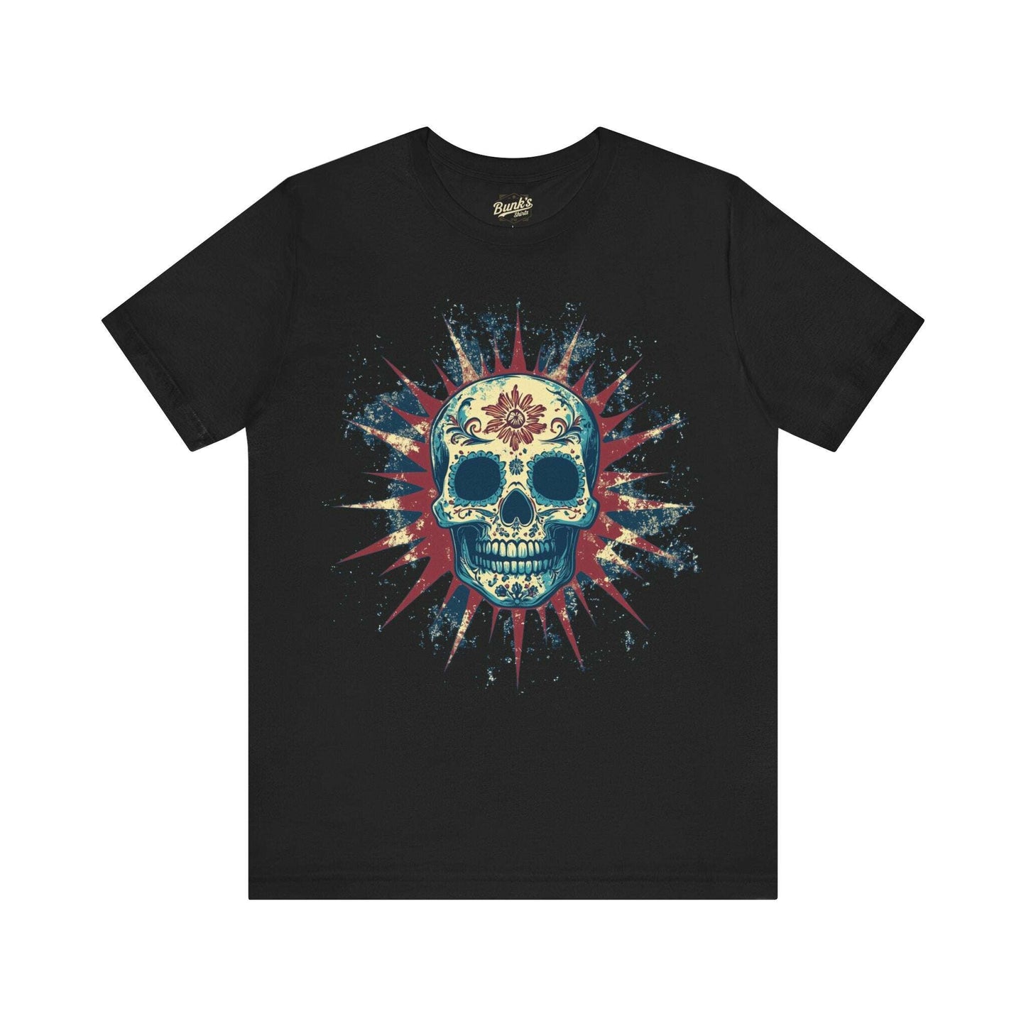 Radiant Calavera - Day of the Dead Sunburst Skull