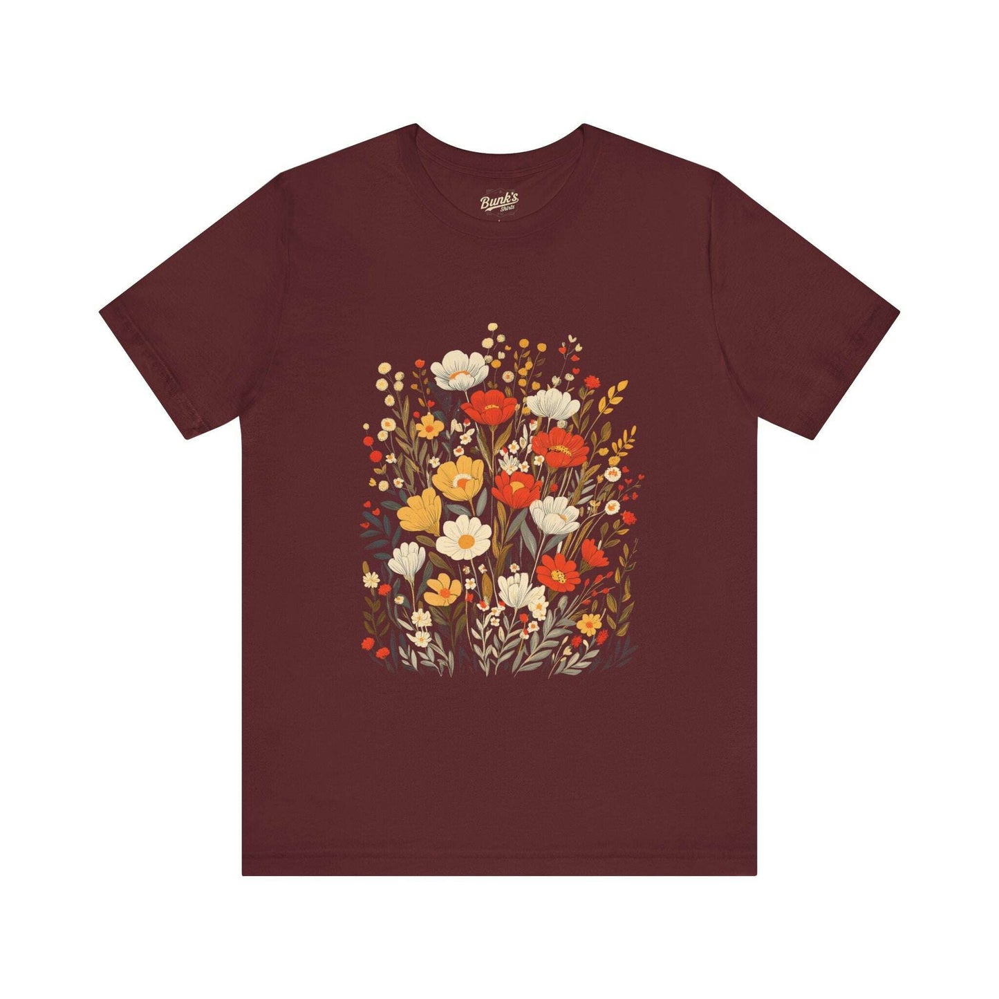 Retro Bloom - 70s Inspired Floral - Bunk's Shirts