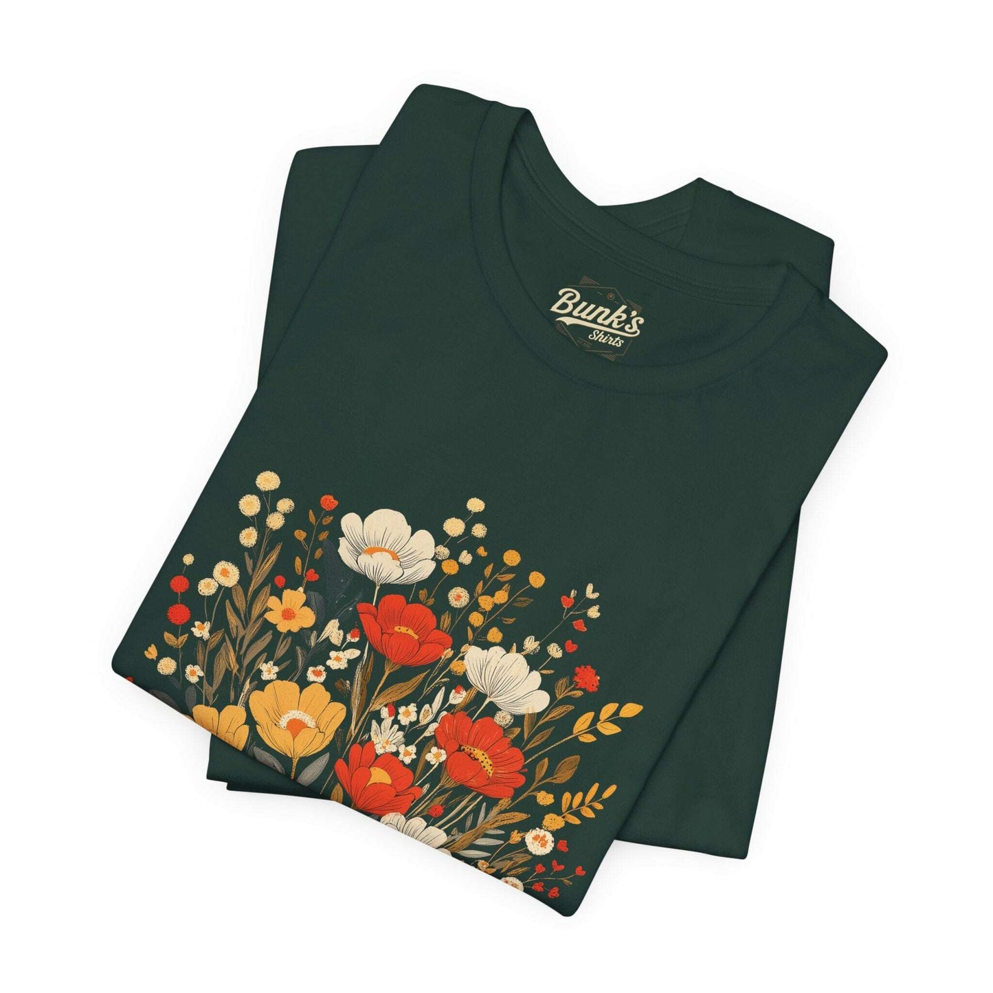 Retro Bloom - 70s Inspired Floral - Bunk's Shirts