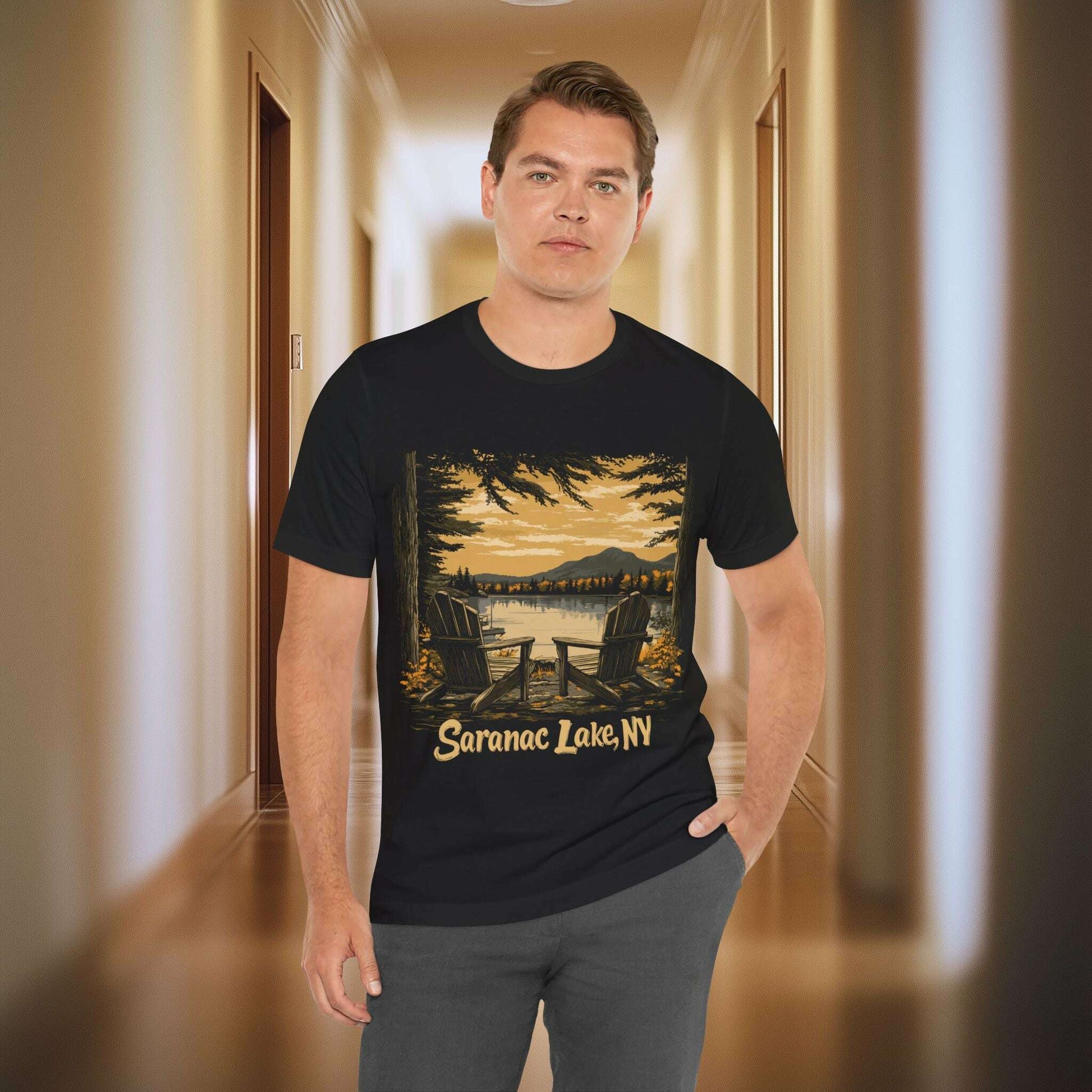 Saranac Lake Sunset - Adirondack - Bunk's Shirts