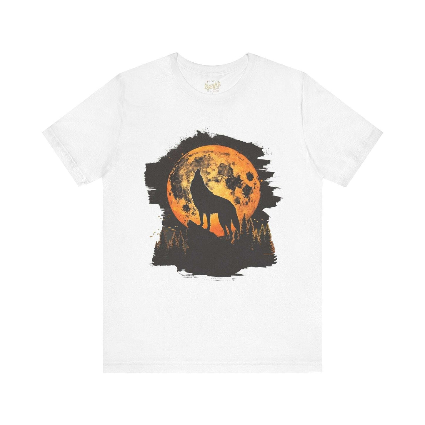 Silhouette Wolf Howling - Bunk's Shirts