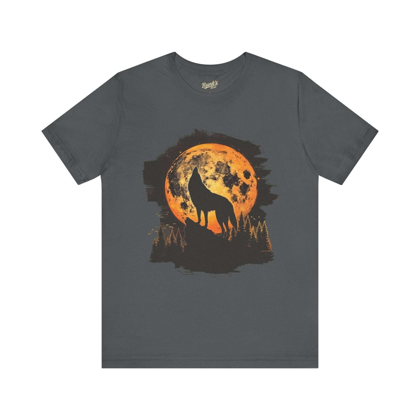 Silhouette Wolf Howling - Bunk's Shirts