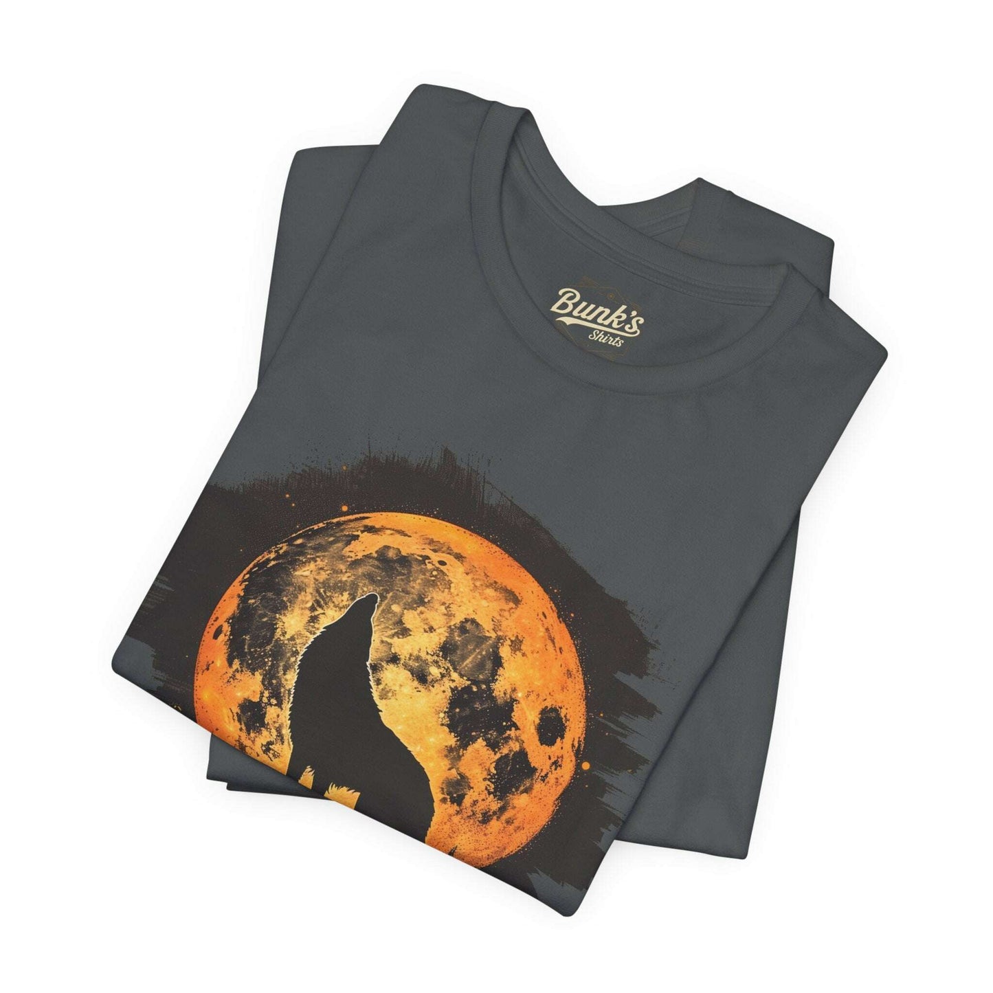 Silhouette Wolf Howling - Bunk's Shirts