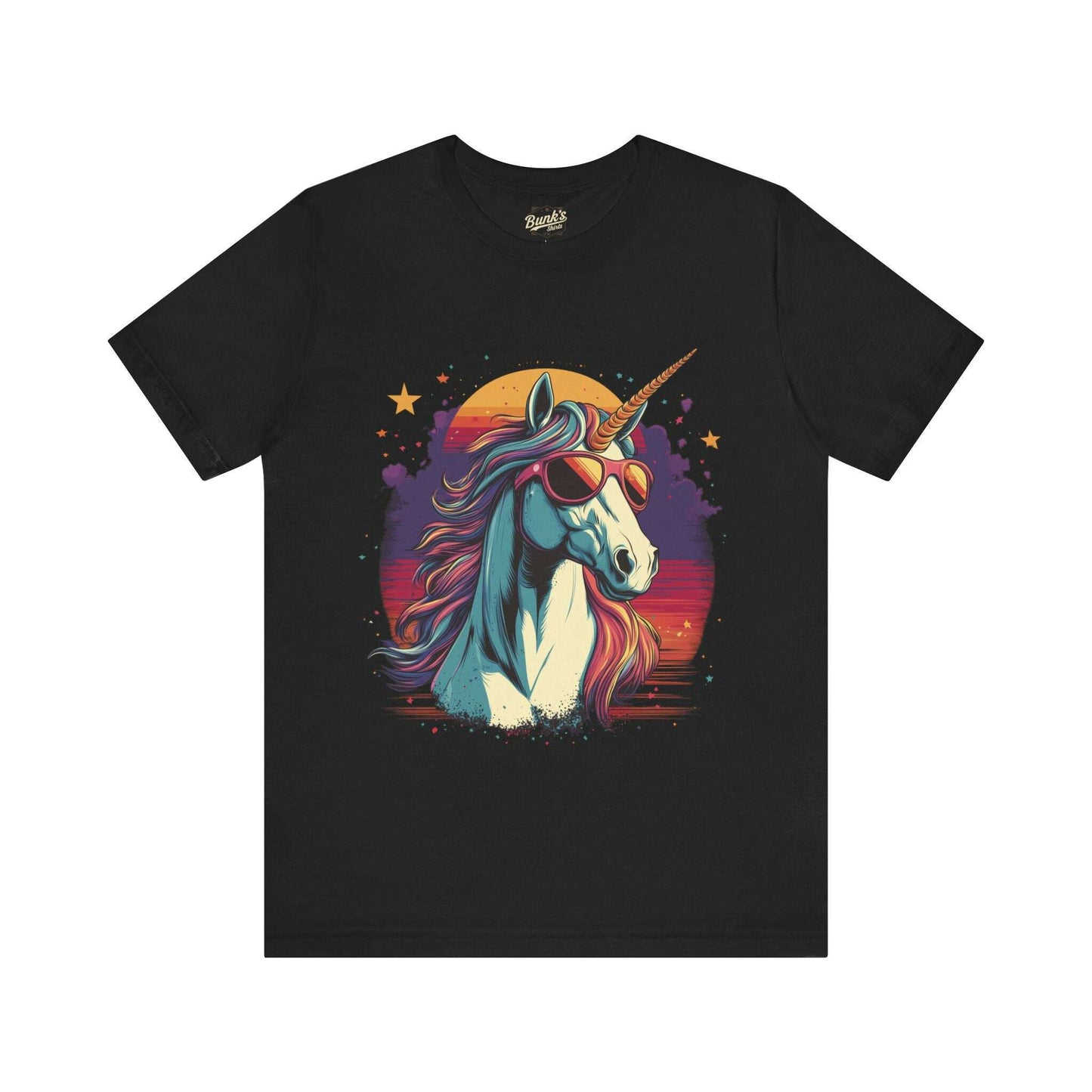 Sunset Unicorn - Retro Vibes - Bunk's Shirts