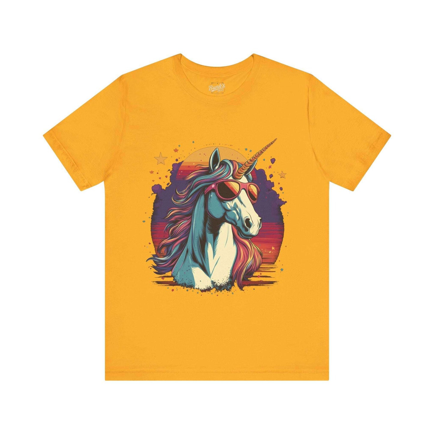 Sunset Unicorn - Retro Vibes - Bunk's Shirts