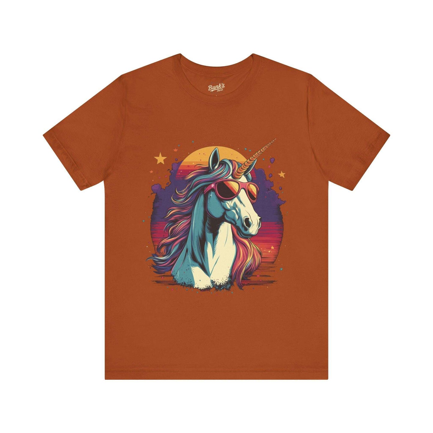 Sunset Unicorn - Retro Vibes - Bunk's Shirts