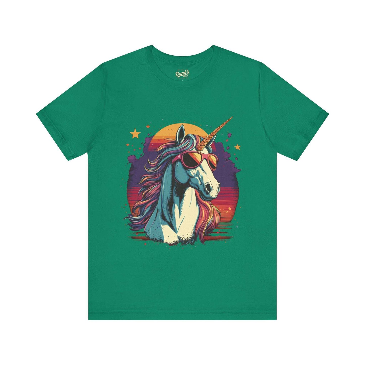 Sunset Unicorn - Retro Vibes - Bunk's Shirts