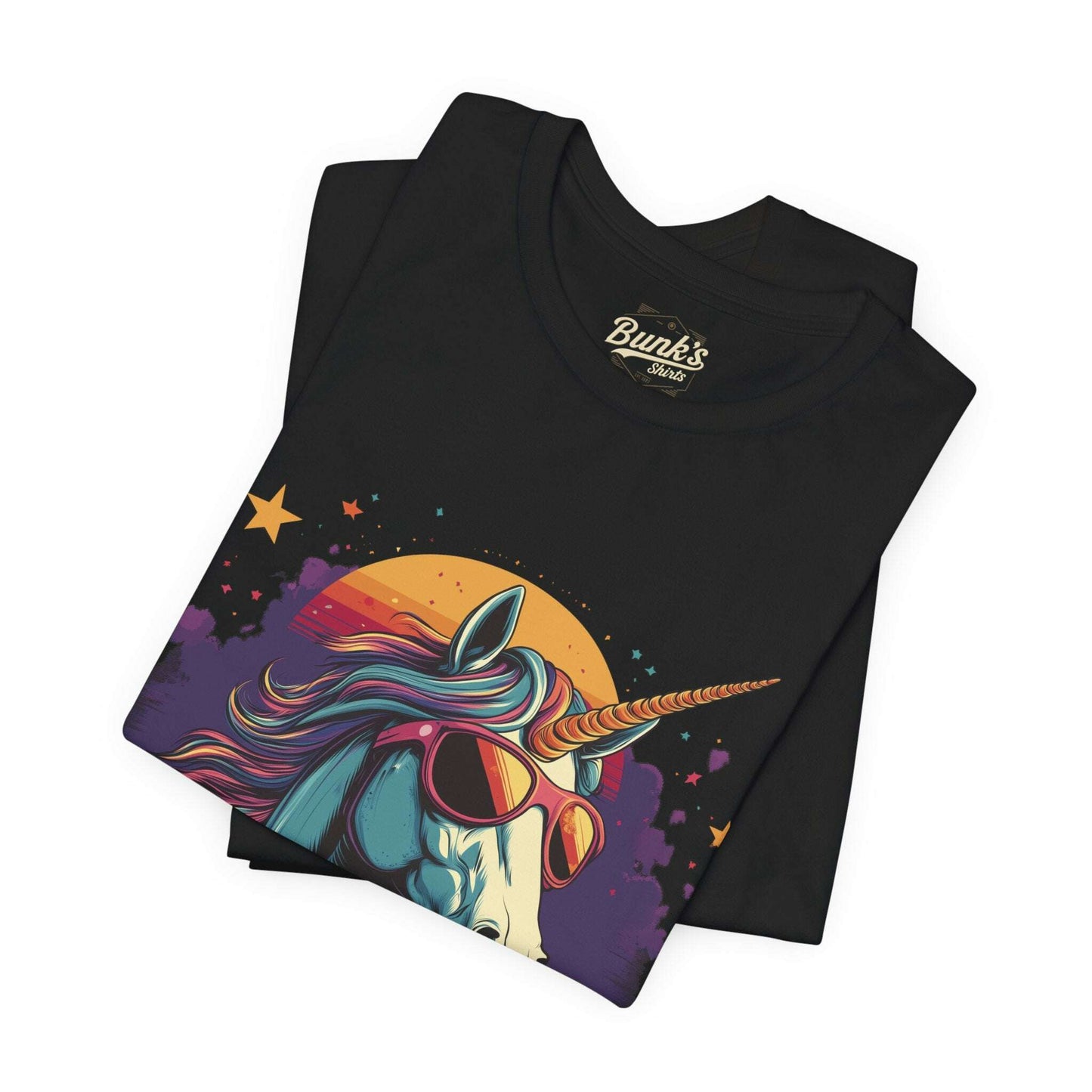 Sunset Unicorn - Retro Vibes - Bunk's Shirts