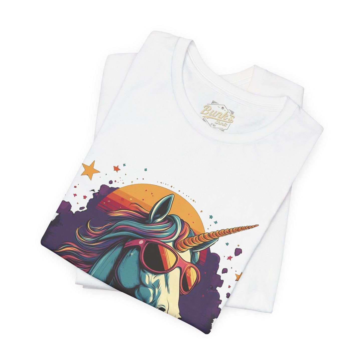 Sunset Unicorn - Retro Vibes - Bunk's Shirts