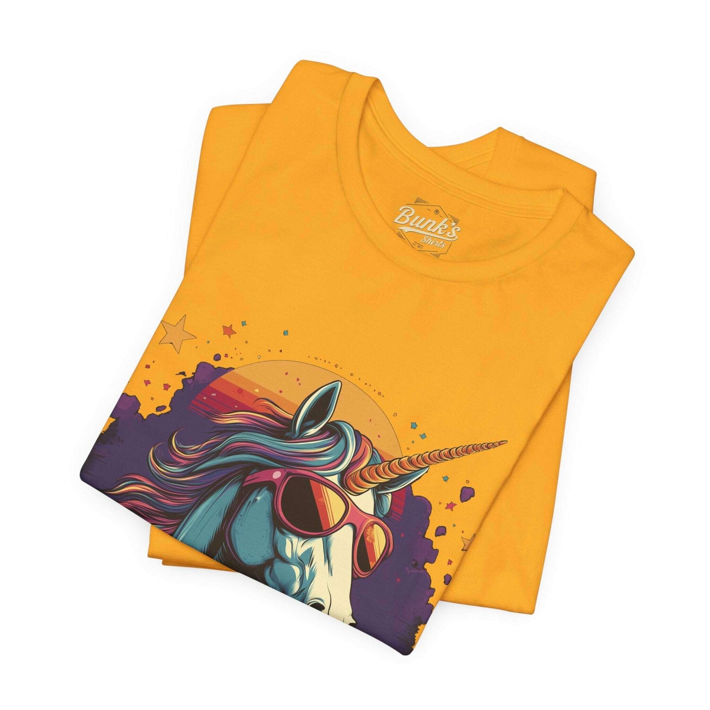 Sunset Unicorn - Retro Vibes - Bunk's Shirts