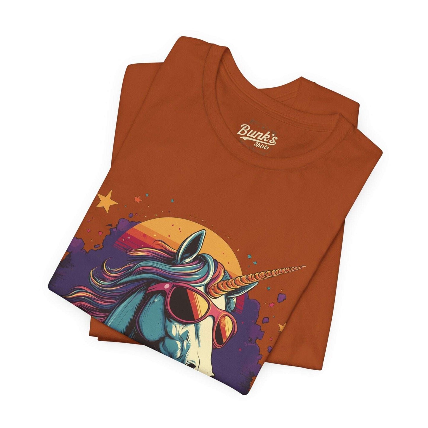 Sunset Unicorn - Retro Vibes - Bunk's Shirts