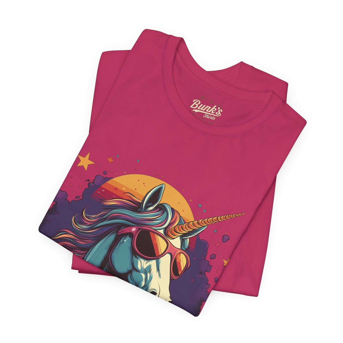 Sunset Unicorn - Retro Vibes - Bunk's Shirts