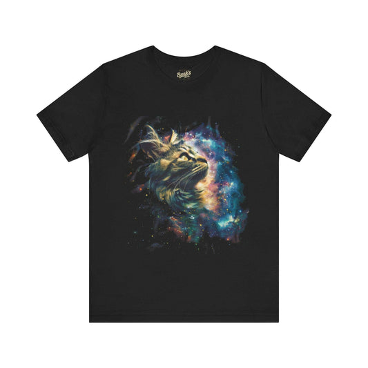 Teal Maine Coon Cat Nebula Galaxy - Bunk's Shirts