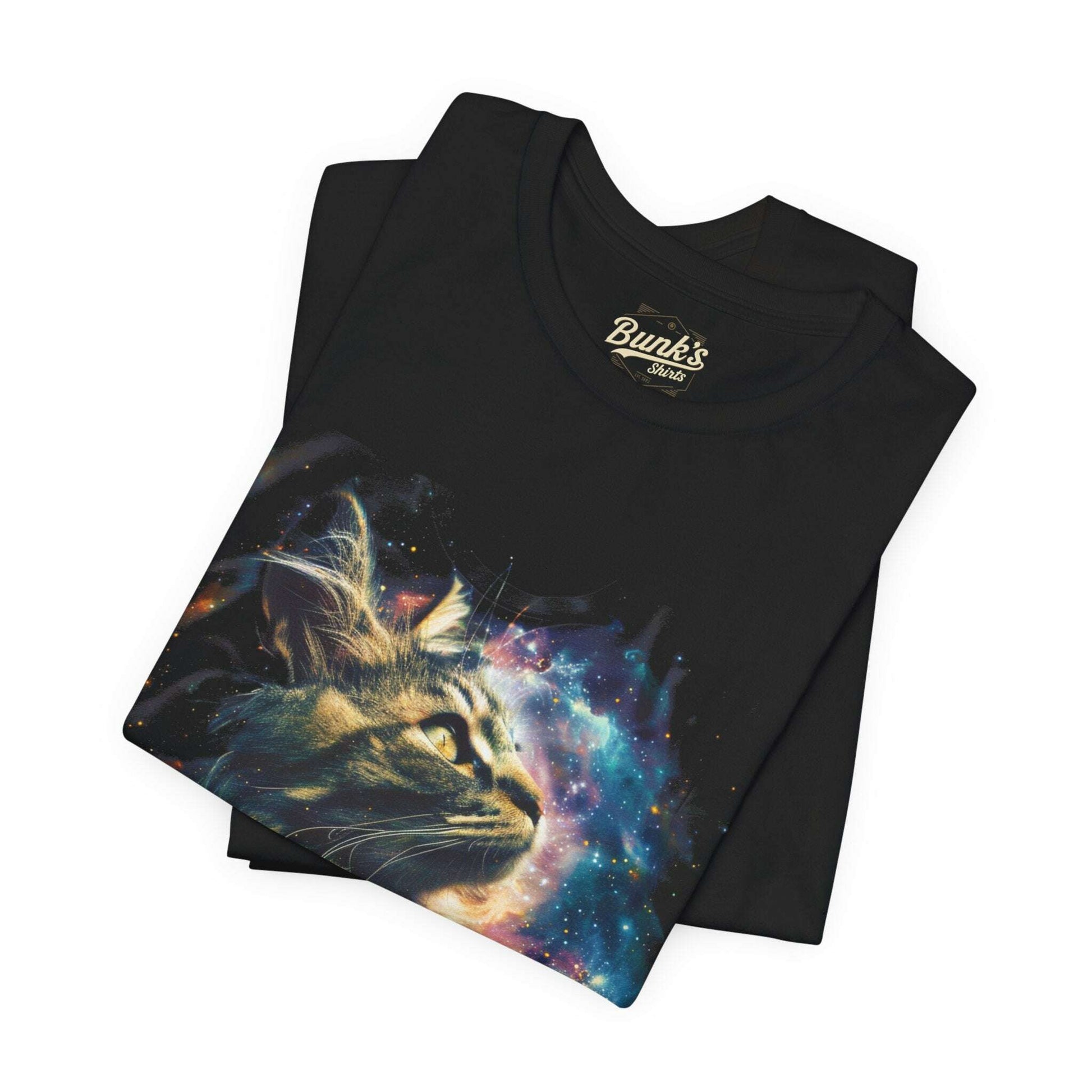 Teal Maine Coon Cat Nebula Galaxy - Bunk's Shirts