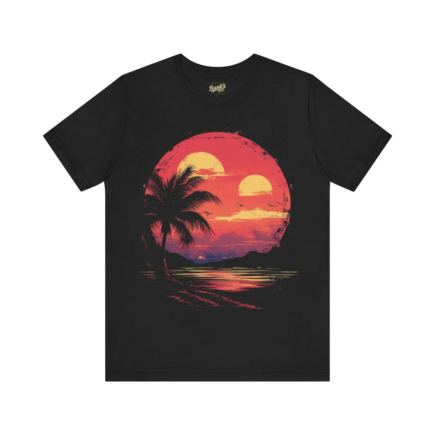 Tropical Sunset Paradise - Beach Vibes - Bunk's Shirts