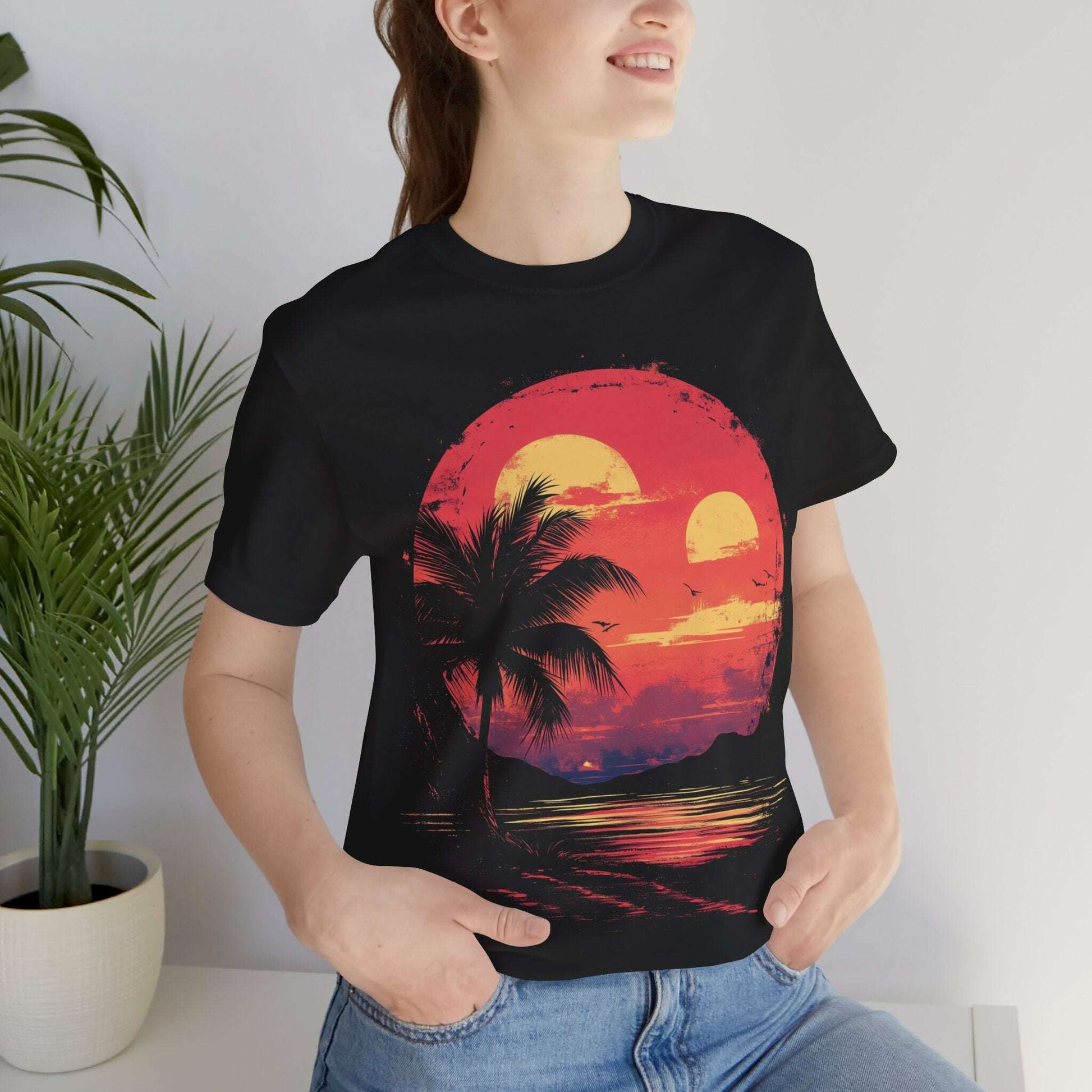 Tropical Sunset Paradise - Beach Vibes - Bunk's Shirts