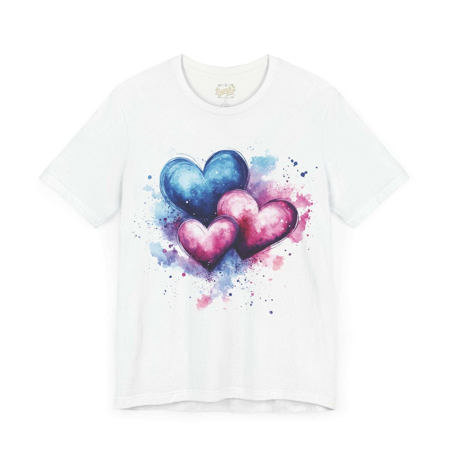 Watercolor Hearts - Expressive Love Design