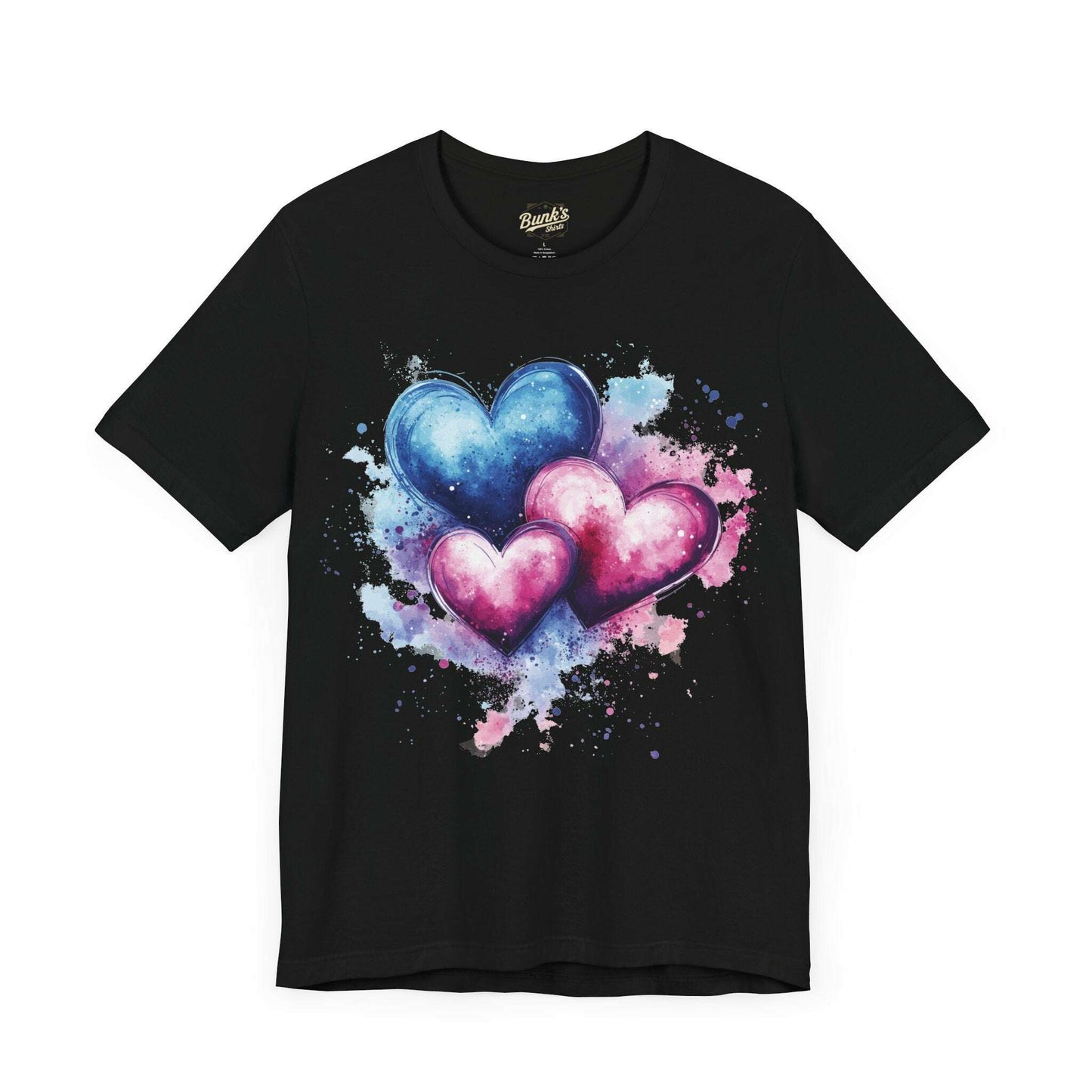 Watercolor Hearts - Expressive Love Design