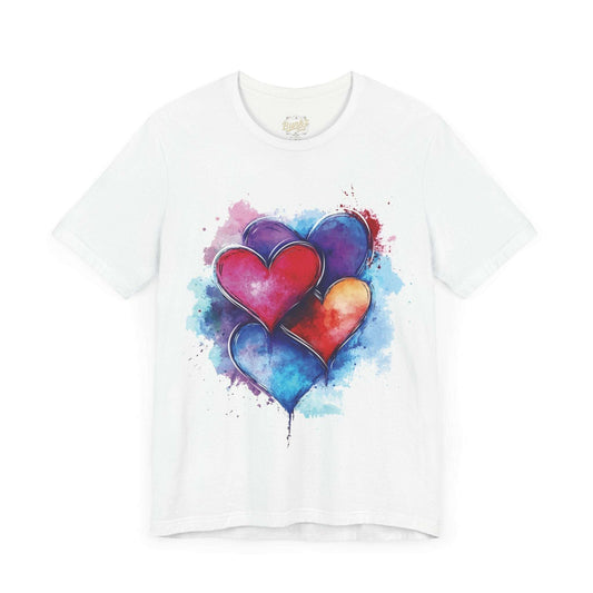 Watercolor Hearts Trio - Colorful Love Design