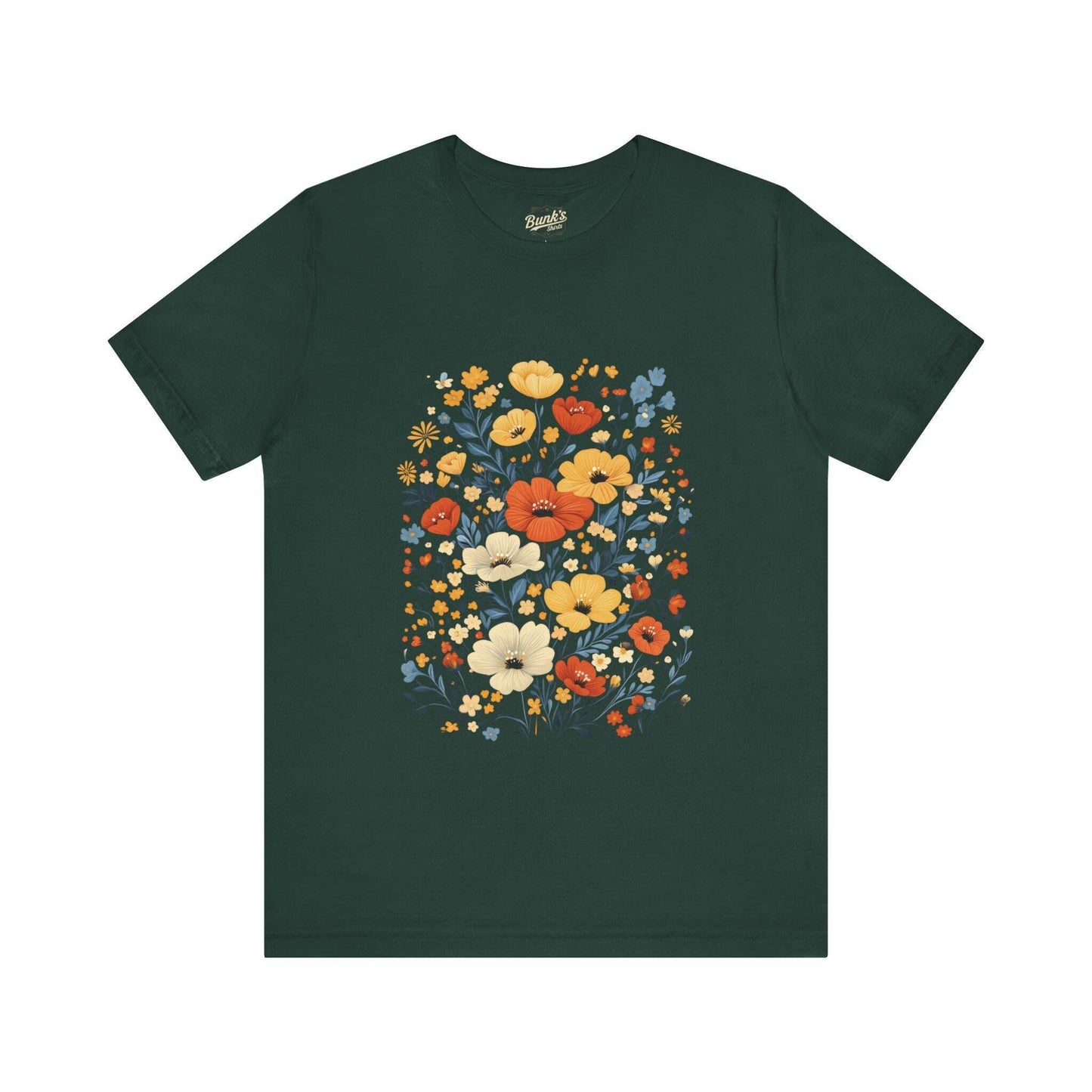 Wildflower Bouquet - Vintage Floral - Bunk's Shirts