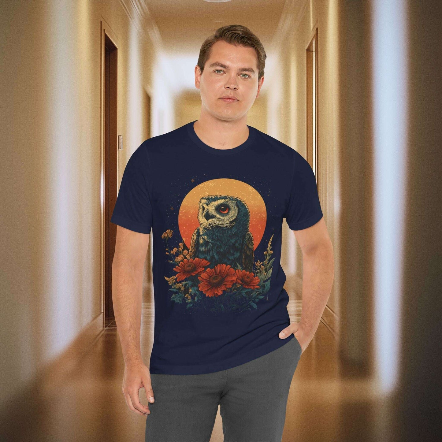 Wise Owl in the Moonlight - Bunk's Shirts